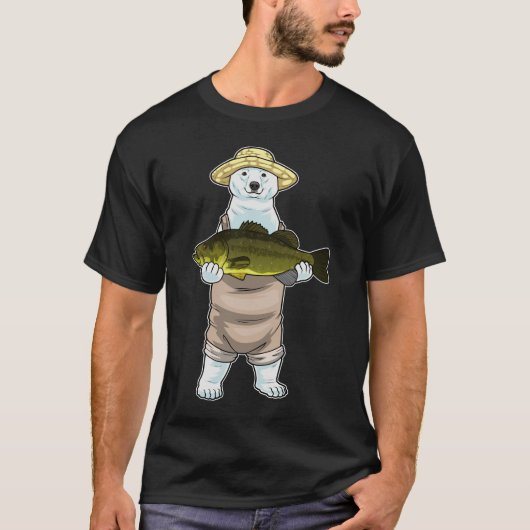 Polar bear Fisfish Fish Fishing T-Shirt (Vorderseite)