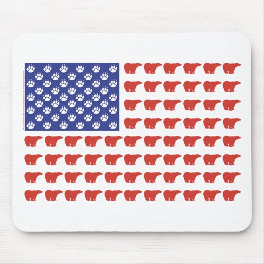 Polar-Bear-Flag[1] Mousepad (Vorne)