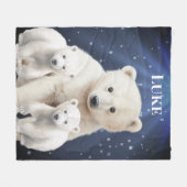 Polar Bear Fleecedecke (Vorderseite (Horizontal))