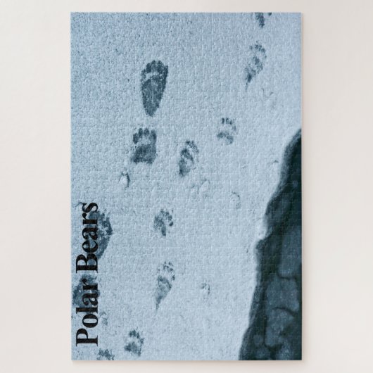 Polar Bear Foot Prints Jigsaw Puzzle (Vertikal)
