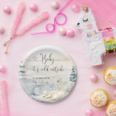 Polar Bear | Forest Baby Dusche Pappteller (Party)