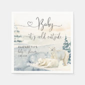 Polar Bear | Forest Baby Dusche Serviette (Vorderseite)