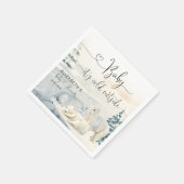 Polar Bear | Forest Baby Dusche Serviette (Ecke)