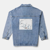 Polar Bear Frauen Denim Jacke (Rückseite)