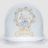 Polar Bear Frohe Weihnachten Schneekugeln (Vorderseite)