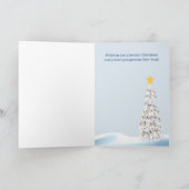 Polar Bear Frohe Weihnachtskarte Karte (Innenseite)