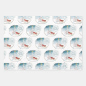 Polar Bear Frohe Weihnachtswrapping Sheets Geschenkpapier Set (Vorderseite 2)