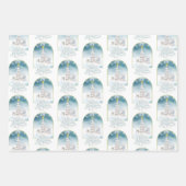 Polar Bear Frohe Weihnachtswrapping Sheets Geschenkpapier Set (Vorderseite)