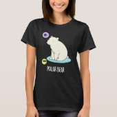 Polar Bear Funny Science Pub Dark BG T-Shirt (Vorderseite)