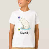Polar Bear Funny Science Pub T-Shirt (Vorderseite)