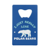 Polar Bear Geldbeutel Flaschenöffner (Vorderseite)