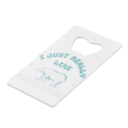 Polar Bear Geldbeutel Flaschenöffner (Rückseite Schrägansicht)