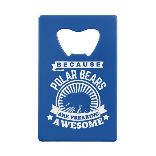 Polar Bear Geldbeutel Flaschenöffner (Vorderseite)