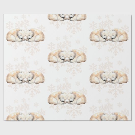 Polar Bear Geschenkpapier (Flach)