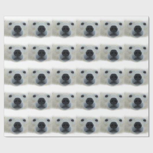Polar Bear Geschenkpapier (Flach)
