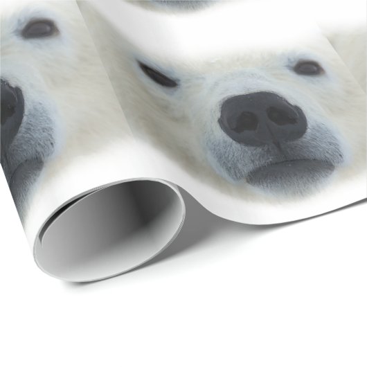 Polar Bear Geschenkpapier (Rolleneckpunkt)