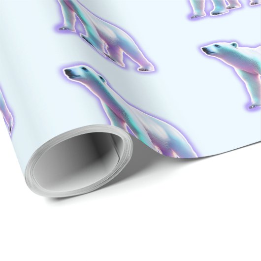 Polar Bear Geschenkpapier (Rolleneckpunkt)