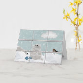 Polar Bear Get Well Card Karte (Gelbe Blume)