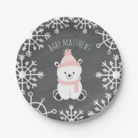 Polar Bear Girl Winter Baby Dusche