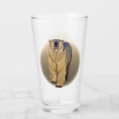 Polar Bear Glass Bear Art Brillen Personalisiert Glas (Vorderseite)