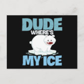 Polar Bear Global Warming Climate Change Postkarte (Vorderseite)