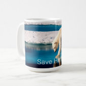 Polar Bear Global Warming Climate Inspiration Kaffeetasse (Vorderseite Links)