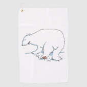 Polar Bear Golf Handtuch (Vorderseite)