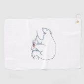 Polar Bear Golf Handtuch (Horizontal)