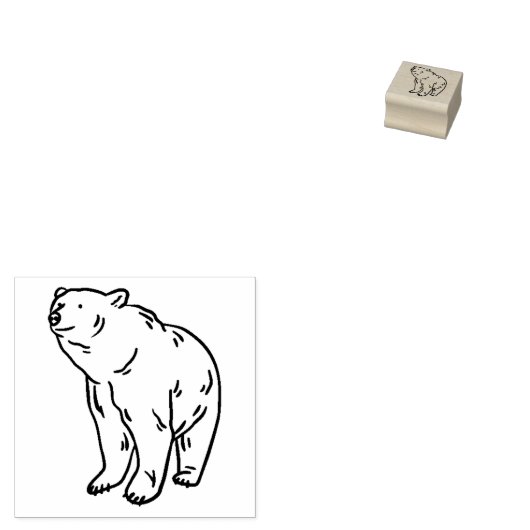 Polar Bear Gummistempel (Stempel)