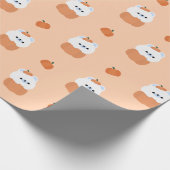 Polar Bear Halloween Geschenkpapier (Ecke)