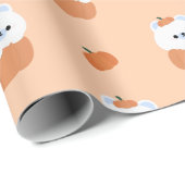 Polar Bear Halloween Geschenkpapier (Rolleneckpunkt)