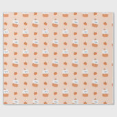 Polar Bear Halloween Geschenkpapier (Flach)