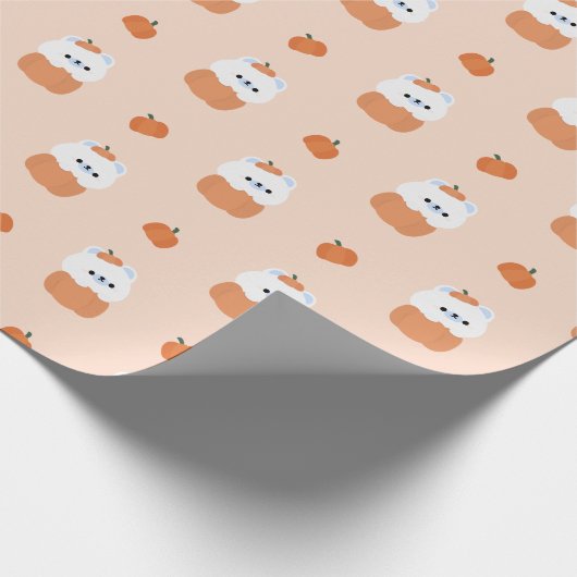 Polar Bear Halloween Geschenkpapier (Ecke)