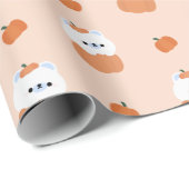 Polar Bear Halloween Geschenkpapier (Rolleneckpunkt)