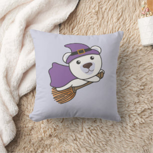 Polar Bear Halloween Hexenkind Hexen Kostüm Kissen