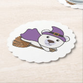 Polar Bear Halloween Hexenkind Hexen Kostüm Untersetzer (angewinkelt)