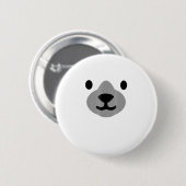 Polar Bear Halloween Kostüm Funny Adulls Kinder Button (Vorne & Hinten)