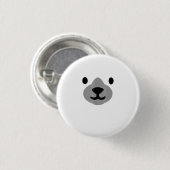 Polar Bear Halloween Kostüm Funny Adulls Kinder Button (Vorne & Hinten)