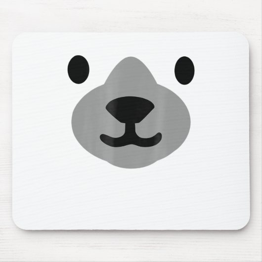 Polar Bear Halloween Kostüm Funny Adulls Kinder Mousepad (Vorne)