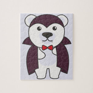Polar Bear Halloween Niedlich Devil Kids Vampire J Puzzle