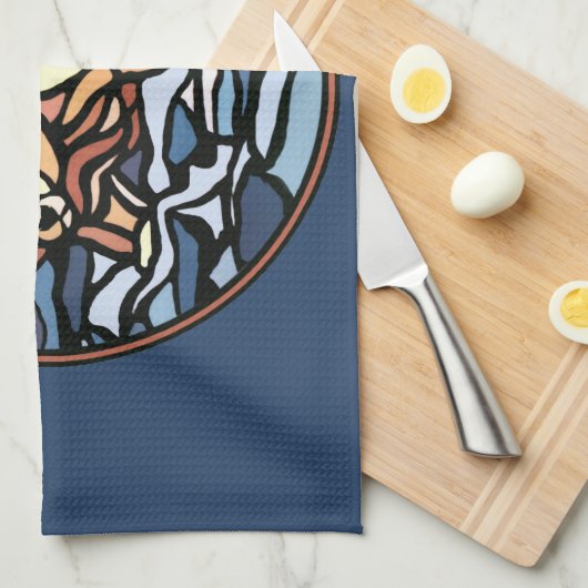 Polar Bear Handtuch Native Art Bear Tee Handtuchge (Viertel Falte)