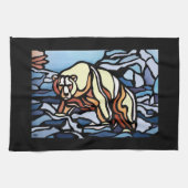 Polar Bear Handtuch Native Art Bear Tee Handtuchge (Horizontal)