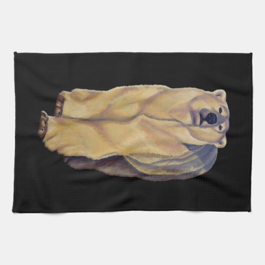 Polar Bear Handtuch Polar Bären Art Handtuchgesche (Horizontal)