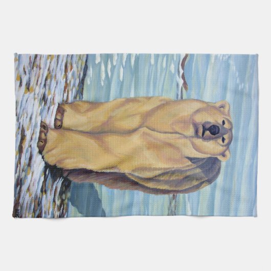 Polar Bear Handtuch Polar Bären Art Handtuchgesche (Horizontal)