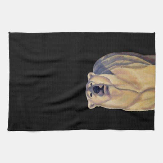 Polar Bear Handtuch Polar Bären Art Handtuchgesche (Horizontal)