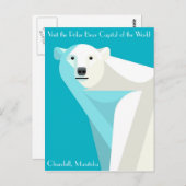 Polar Bear Hauptstadt Postkarte (Vorne/Hinten)