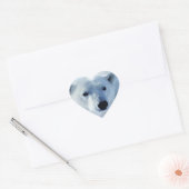 Polar Bear Heart Sticker (Umschlag)