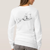 Polar Bear Hoodies Women's Bären Art Hooded Shirts (Rückseite)