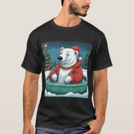 Polar Bear Hot Tub Weihnachten T-Shirt