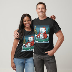Polar Bear Hot Tub Weihnachten T-Shirt
